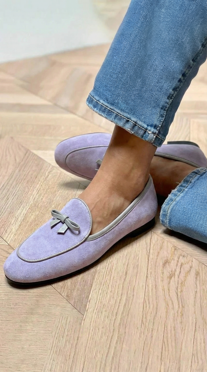 Geneviève - Elegante Zapato Plano con Lazo