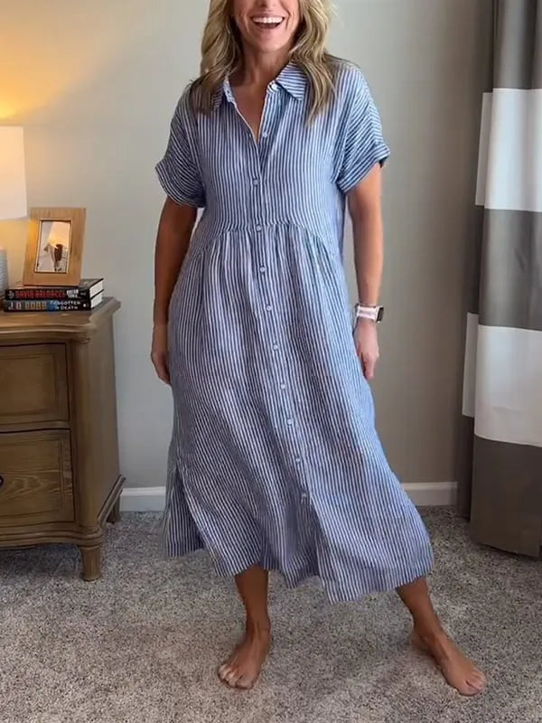 Elena | Vestido Camisero Relajado