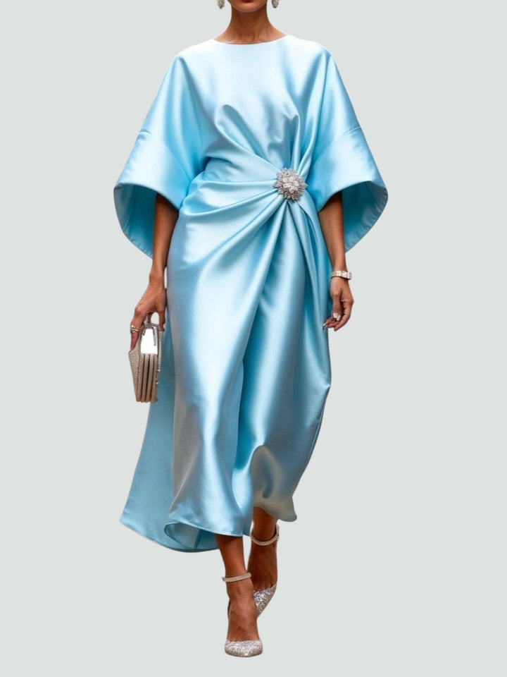 Dolores | Elegante Vestido Midi Fluido para la Noche