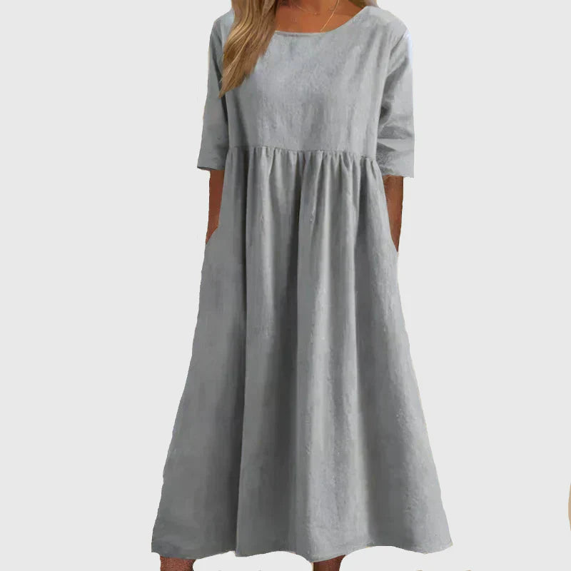 Joy | Vestido Midi Atemporal Fluyente
