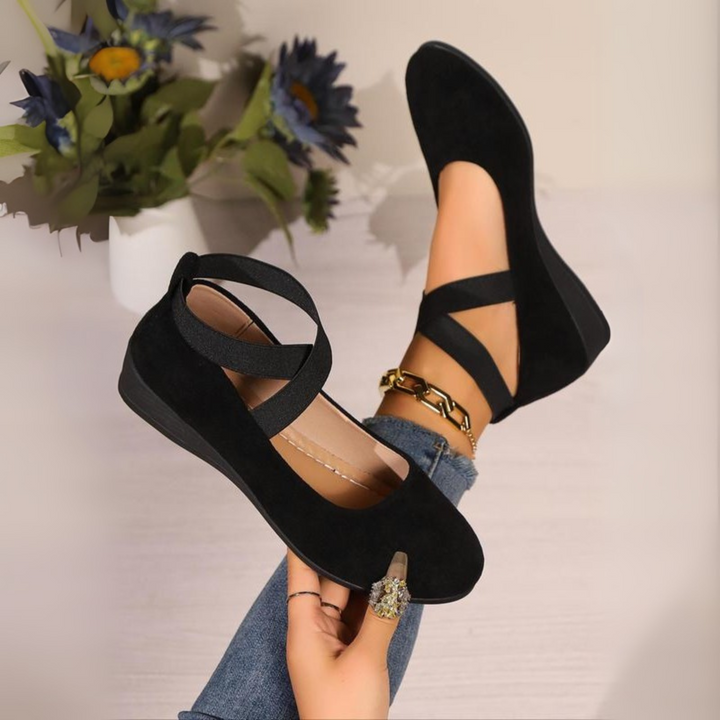Calerinne | Zapatos de Bailarina con Cuña Cerrada