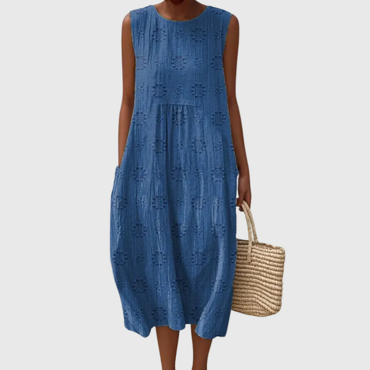 Teresa | Elegante Vestido Midi Sin Mangas