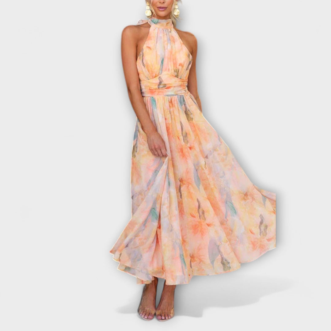 Estela | Vestido Largo Acuarela