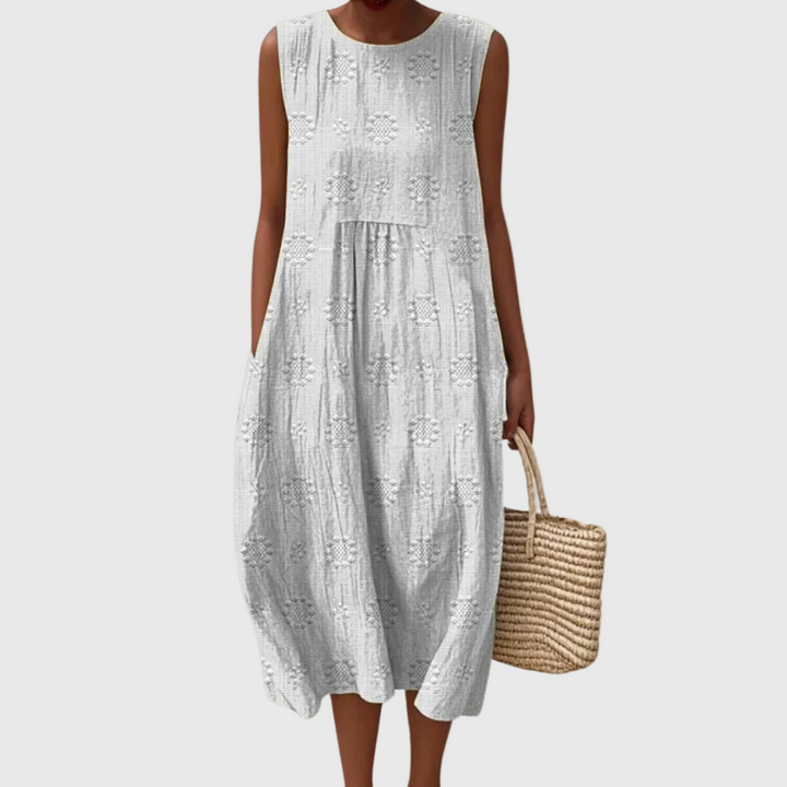 Teresa | Elegante Vestido Midi Sin Mangas