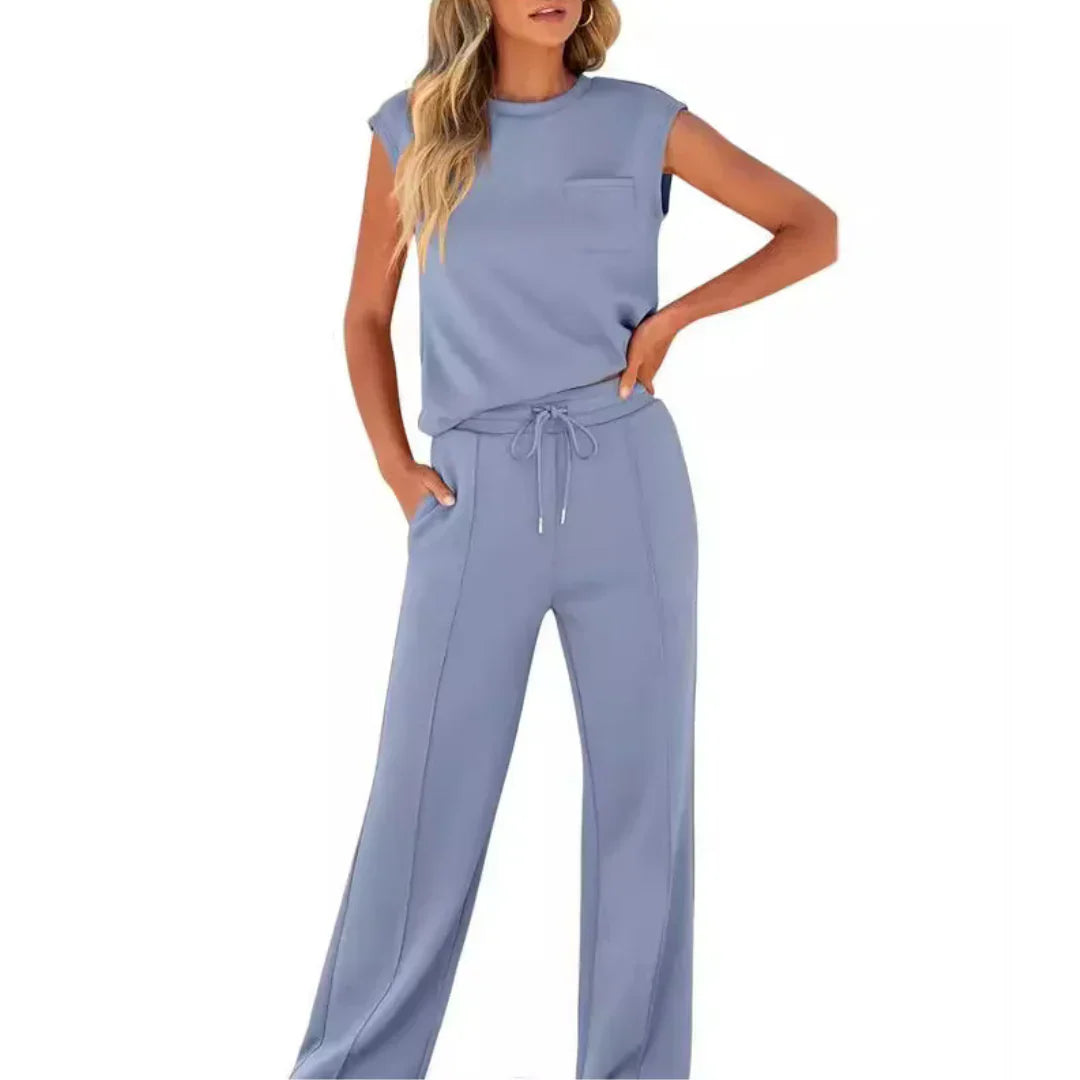 Elle | Conjunto de Lounge Suave Casual de Verano