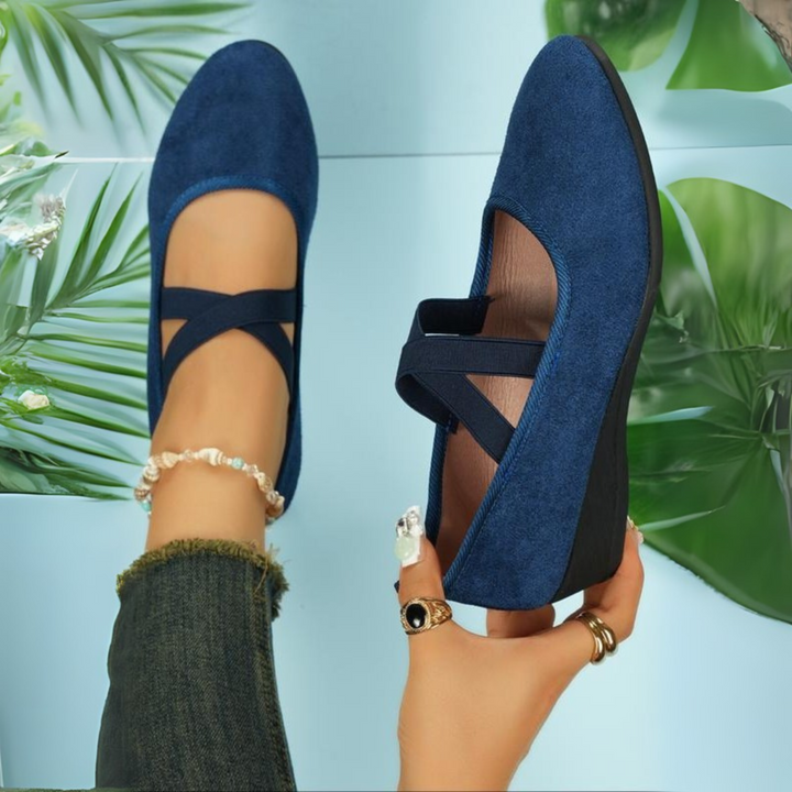 Calerinne | Zapatos de Bailarina con Cuña Cerrada