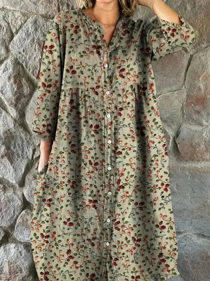 Rosa | Vestido Camisero Floral