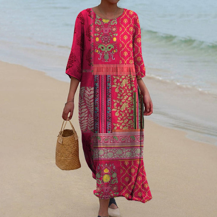Ellie | Vestido Maxi Boho Relajado con Elegancia Sin Esfuerzo