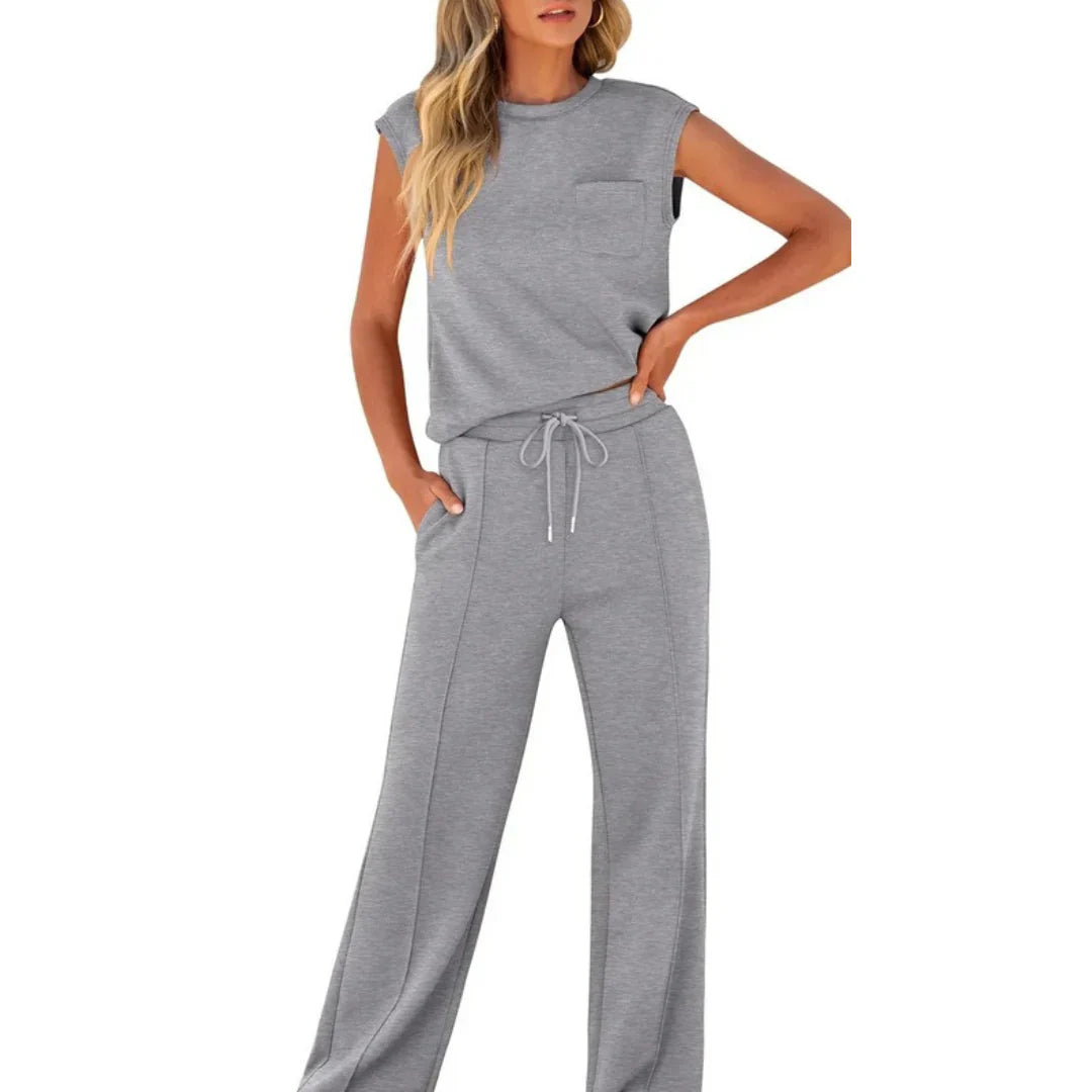 Elle | Conjunto de Lounge Suave Casual de Verano
