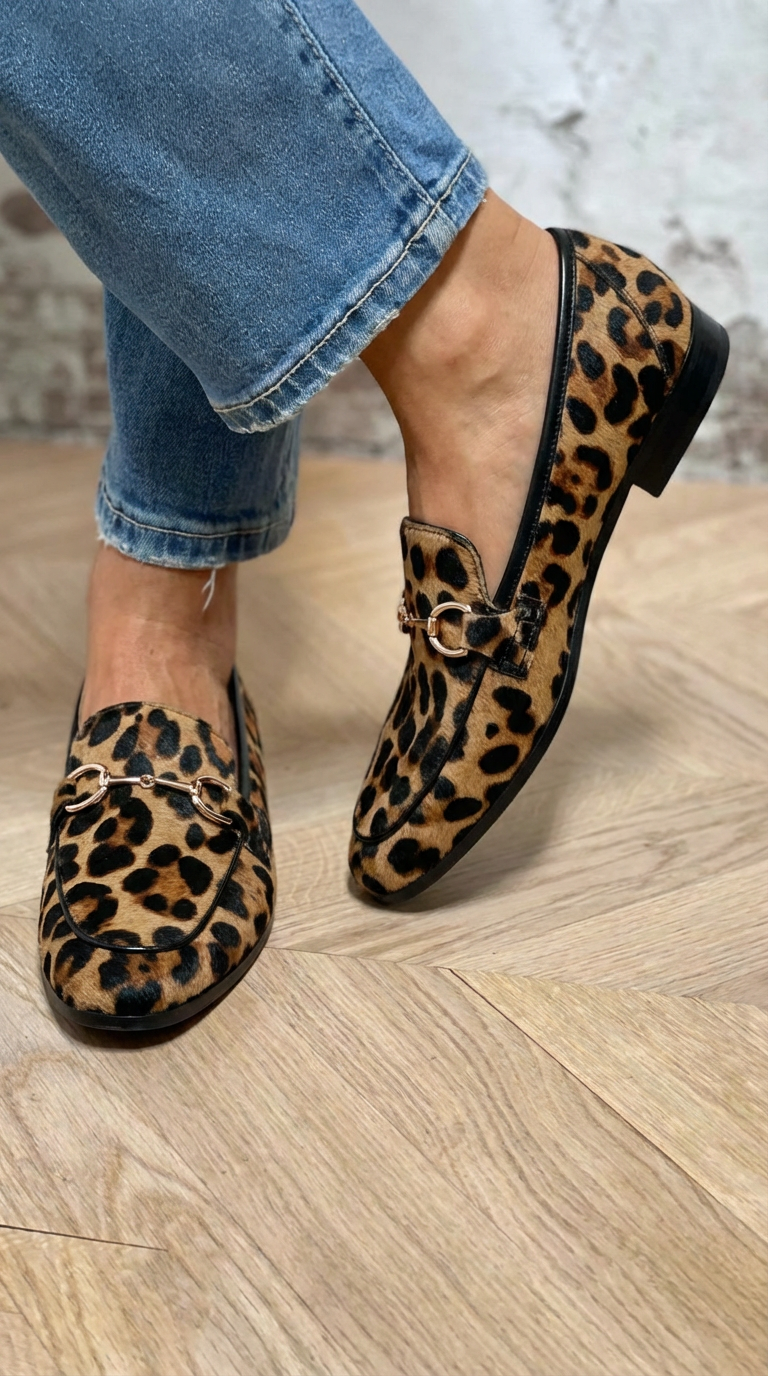 Adrianna - Audacious Leopard Print Loafers