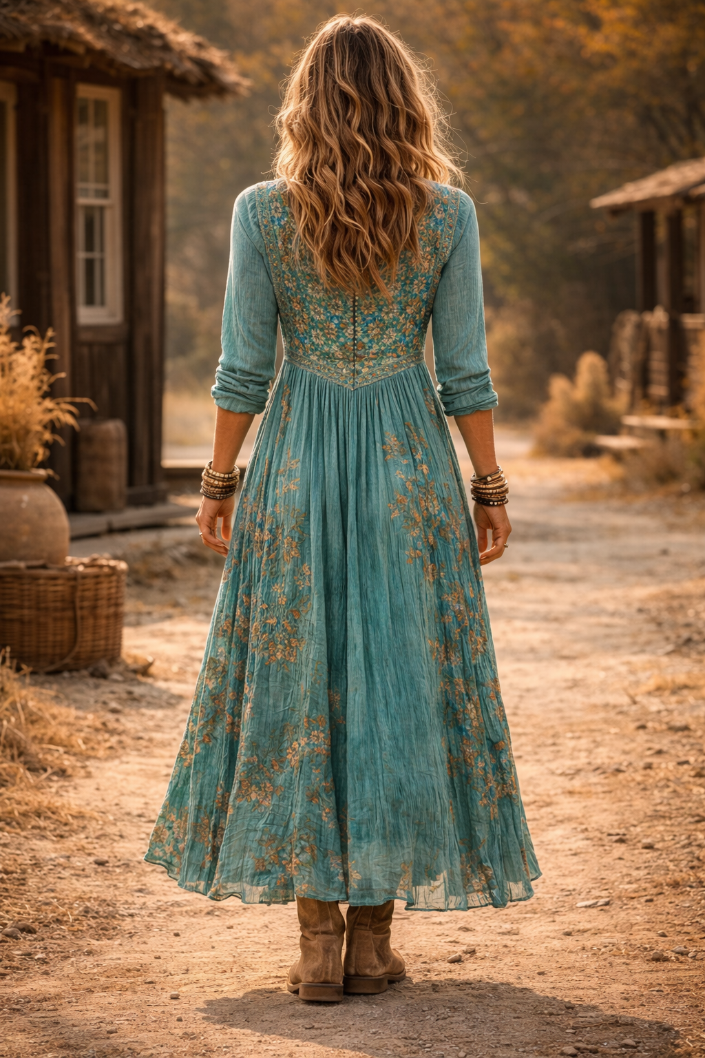 Sofía | Vestido Vintage de Manga Larga