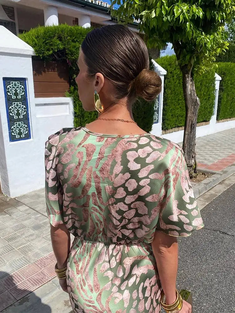 Inés | Vestido midi de cobre