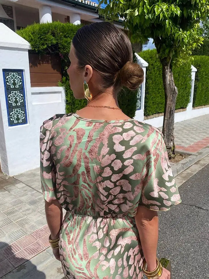 Inés | Vestido midi de cobre