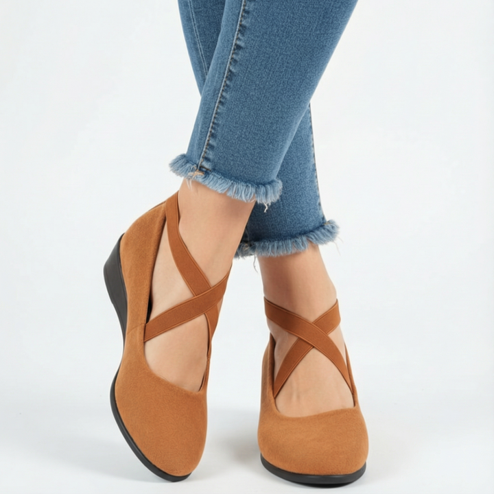 Monique | Zapatos de cuña cerrados y cómodos