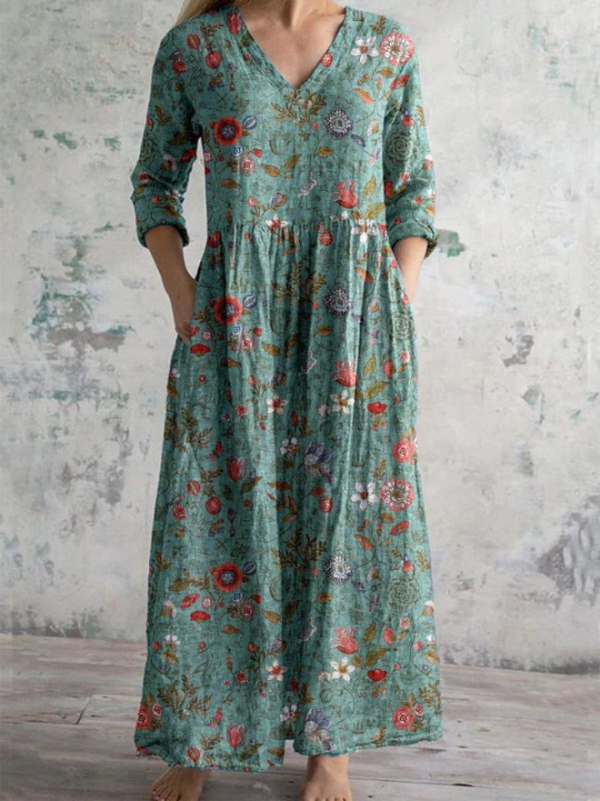 Sofía | Vestido Floral Largo