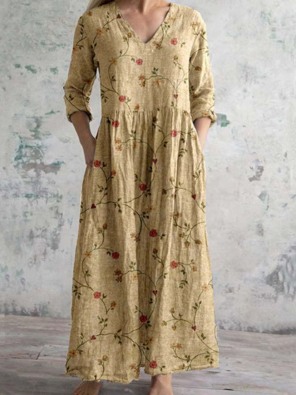 Sofía | Vestido Floral Largo