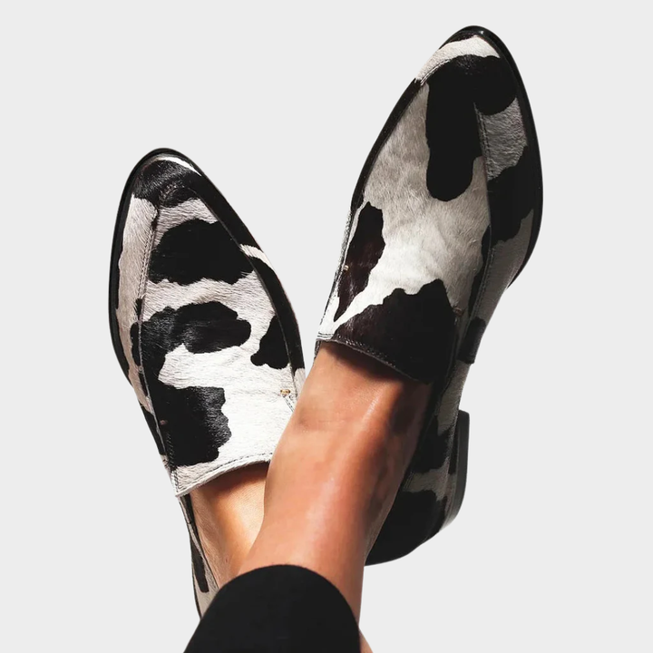 Becca - Zapatos con Diseño de Piel de Vaca