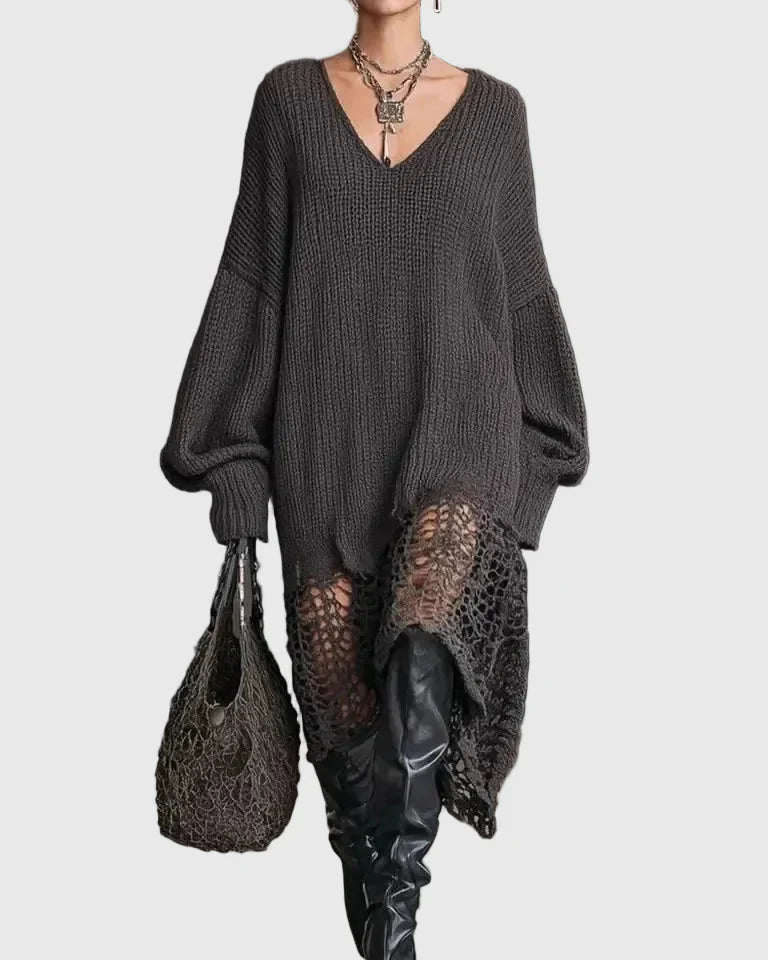 Tara | Vestido Midi de Punto Acogedor y Elegante