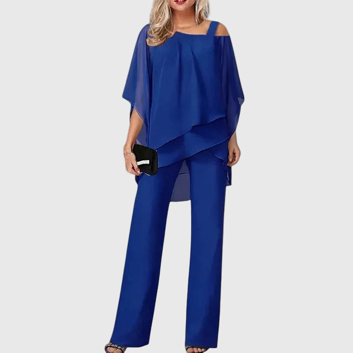 Serenidad | Conjunto de Pantalón Elegante de Dos Piezas
