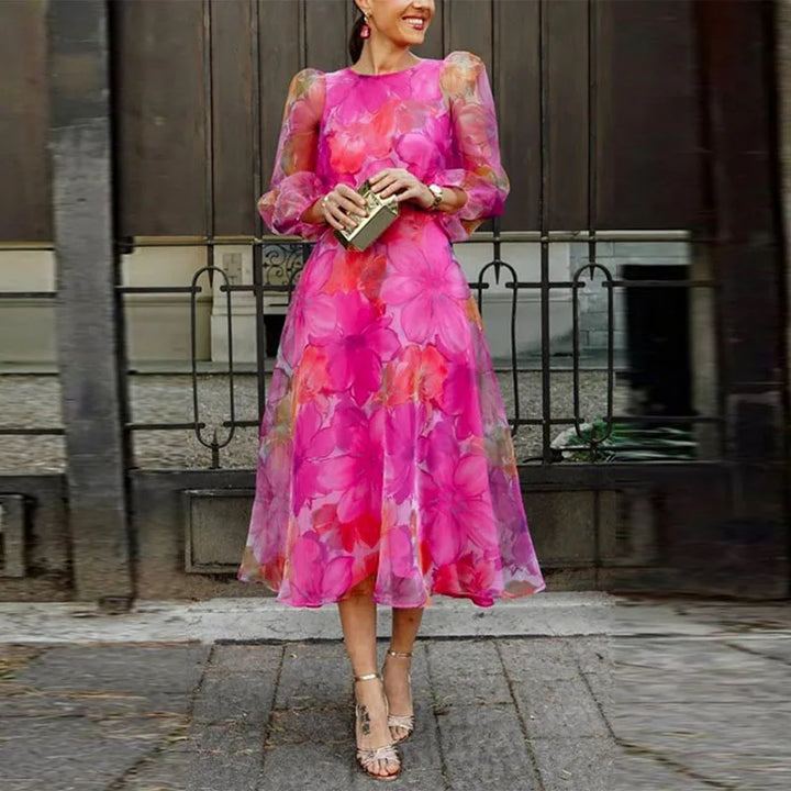 Paula | Vestido Floral Elegante