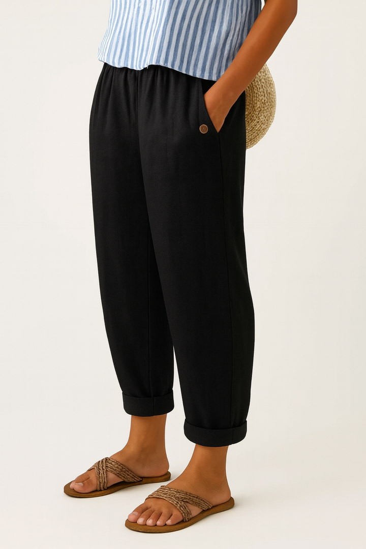 Romina | Pantalones de Lino-Algodón Atemporales