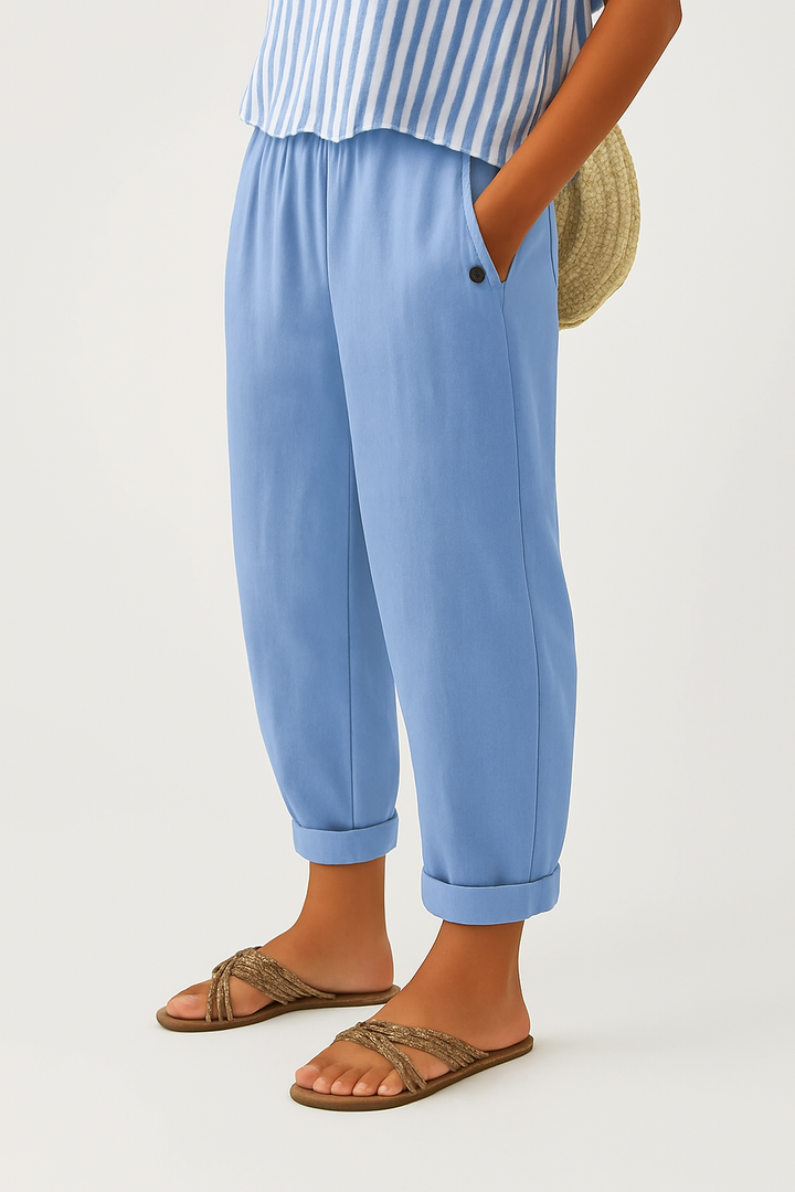 Romina | Pantalones de Lino-Algodón Atemporales