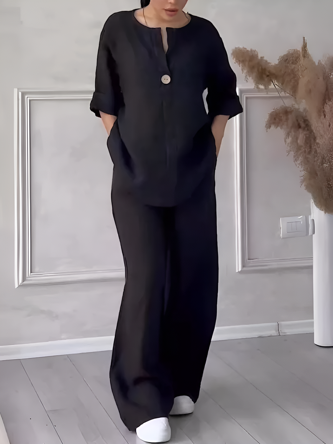 María | Conjunto de Lino Descontracturado