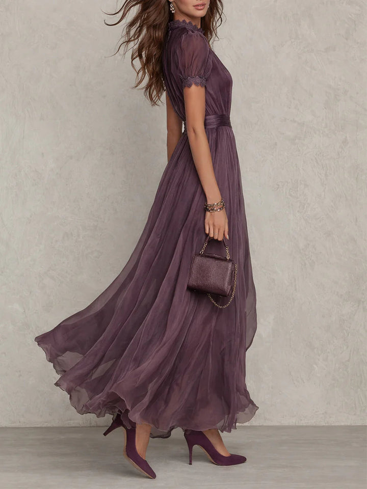 Ashley | Vestido de Chiffon Vintage Elegante
