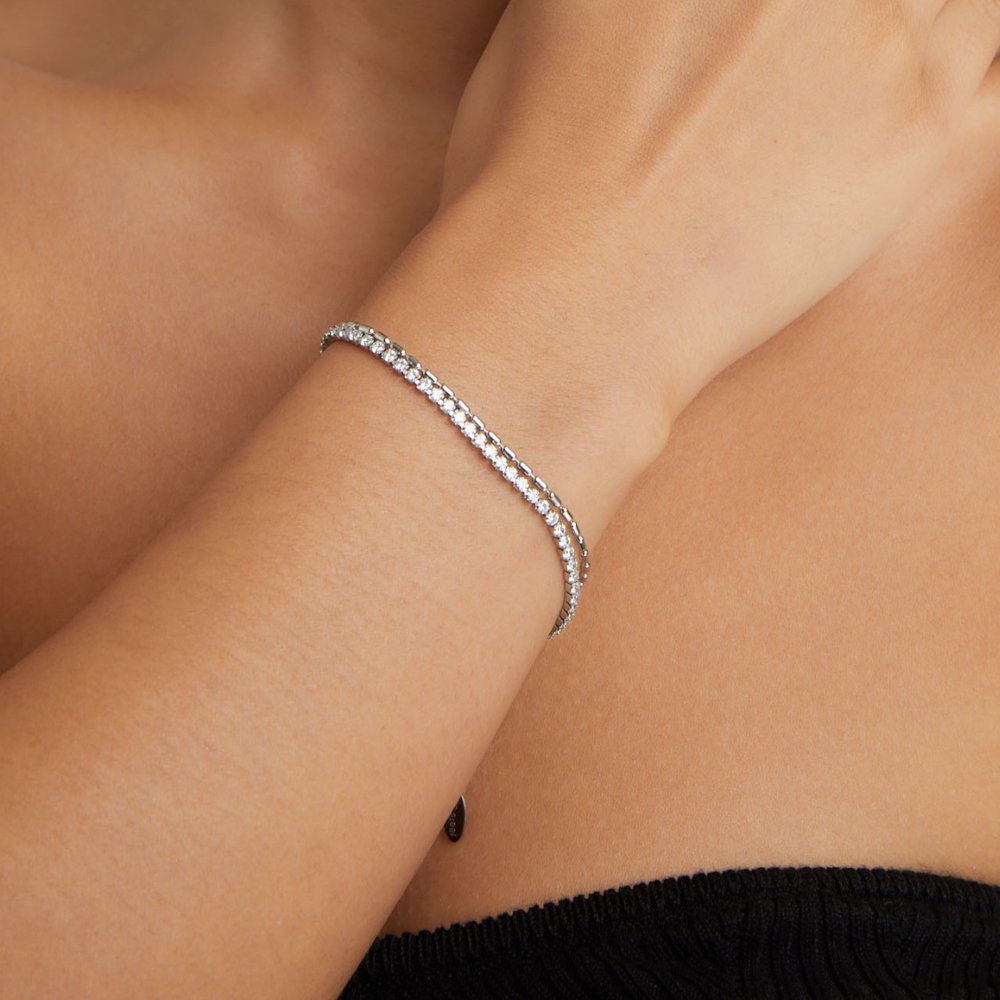 Pulsera de Plata Arelia Kristall
