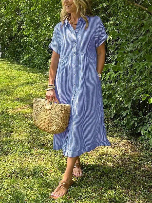 Elena | Vestido Camisero Relajado