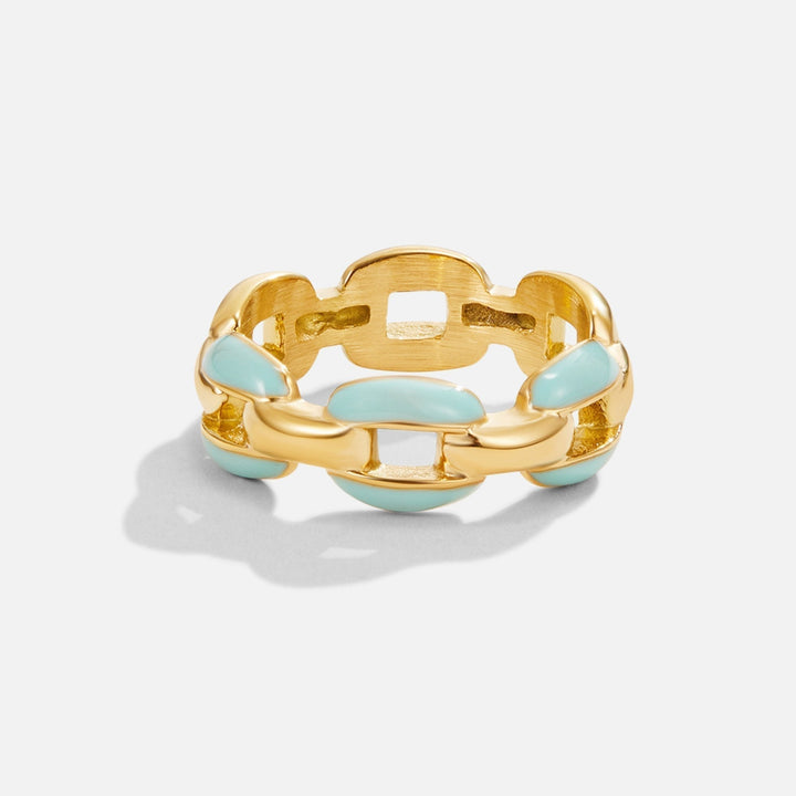 Anillo de cadena azul Reya