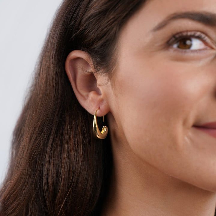 Paola - Pendientes de Aros con Gotas