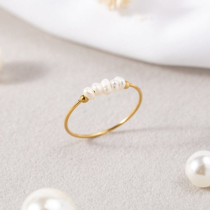 Silva - Anillo de perlas de agua dulce