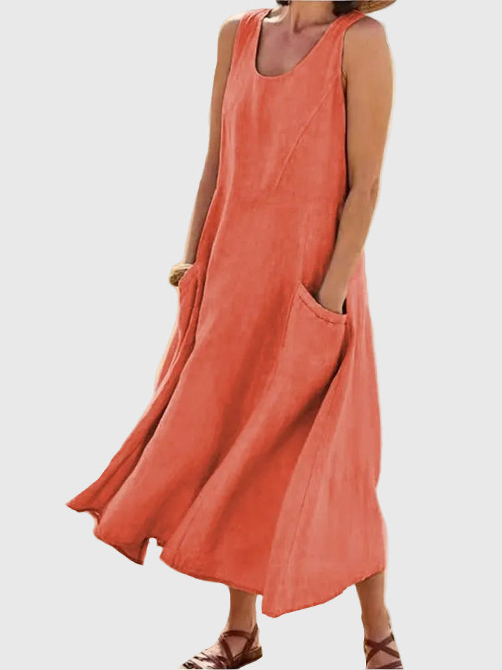 Kim | Vestido Midi Fluyente y Fresco