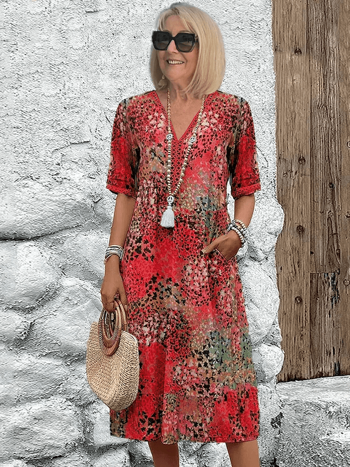 Skyler | Vestido Midi de Verano Brisa Oceánica