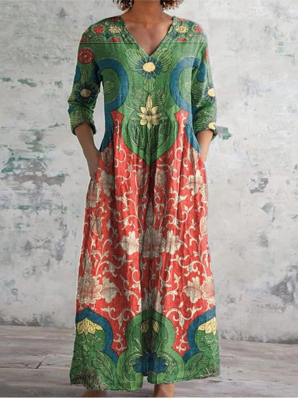 Sofía | Vestido Floral Largo