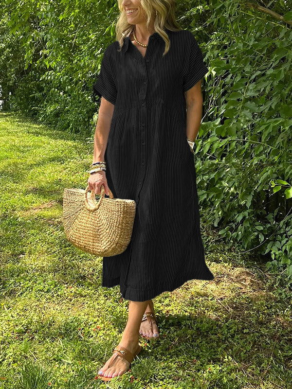 Elena | Vestido Camisero Relajado