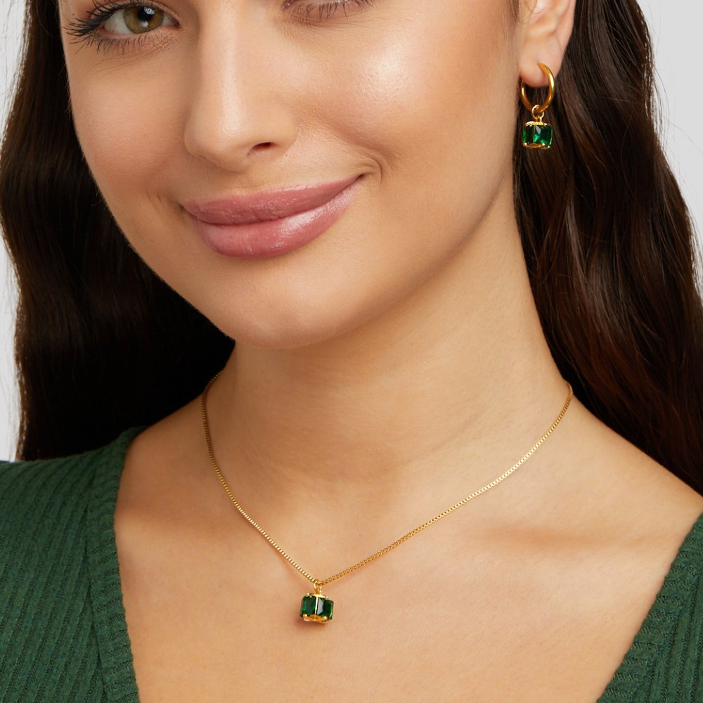 Collar de Cubo Esmeralda