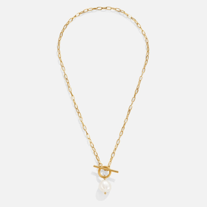 Cadena de oro con perlas de agua dulce Eva