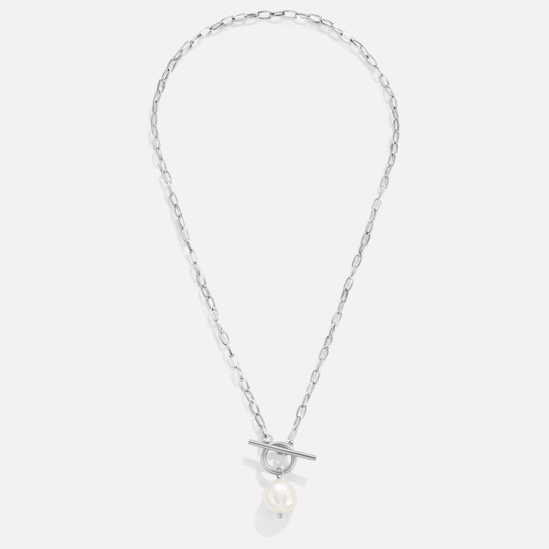 Cadena de plata con perlas de agua dulce Eva