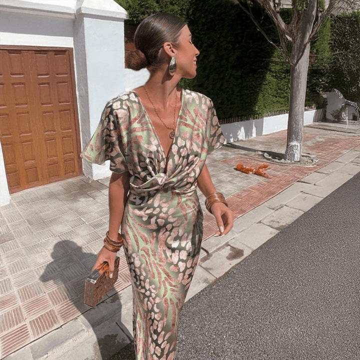 Genua | Vestido elegante con drapeado