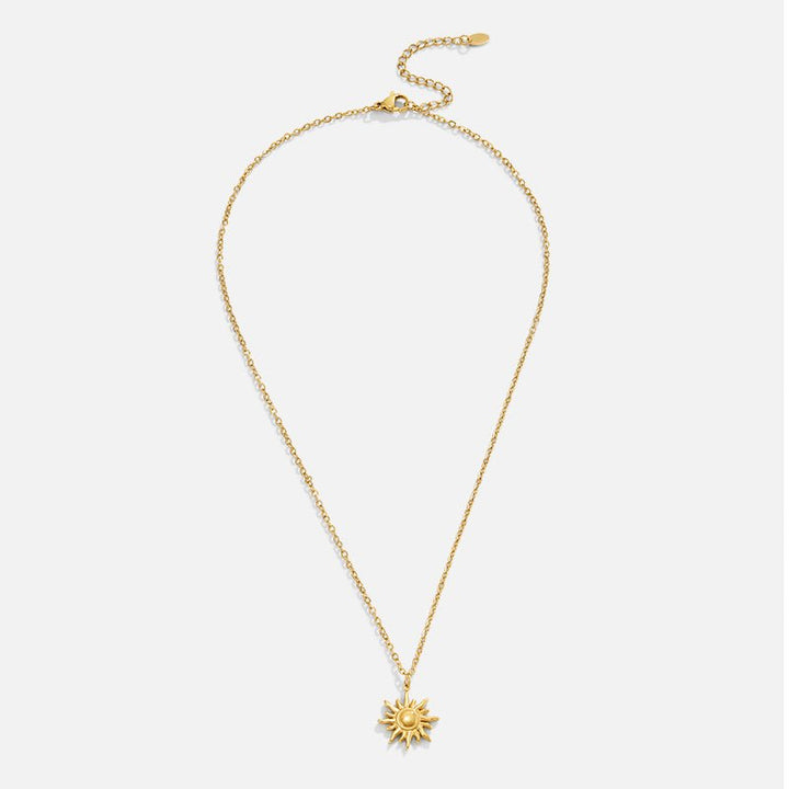 Collar de Rayos de Sol Dorados
