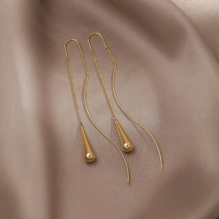Pendientes de Borlas en Forma de Gota