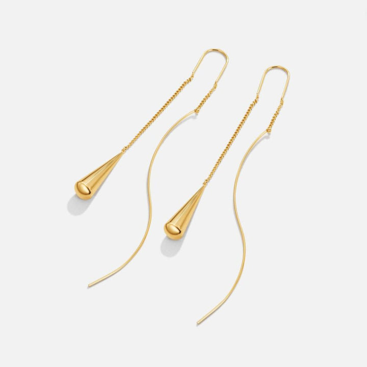 Pendientes de Borlas en Forma de Gota