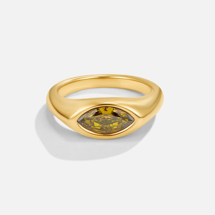 Anillo de cristal verde de Arizona