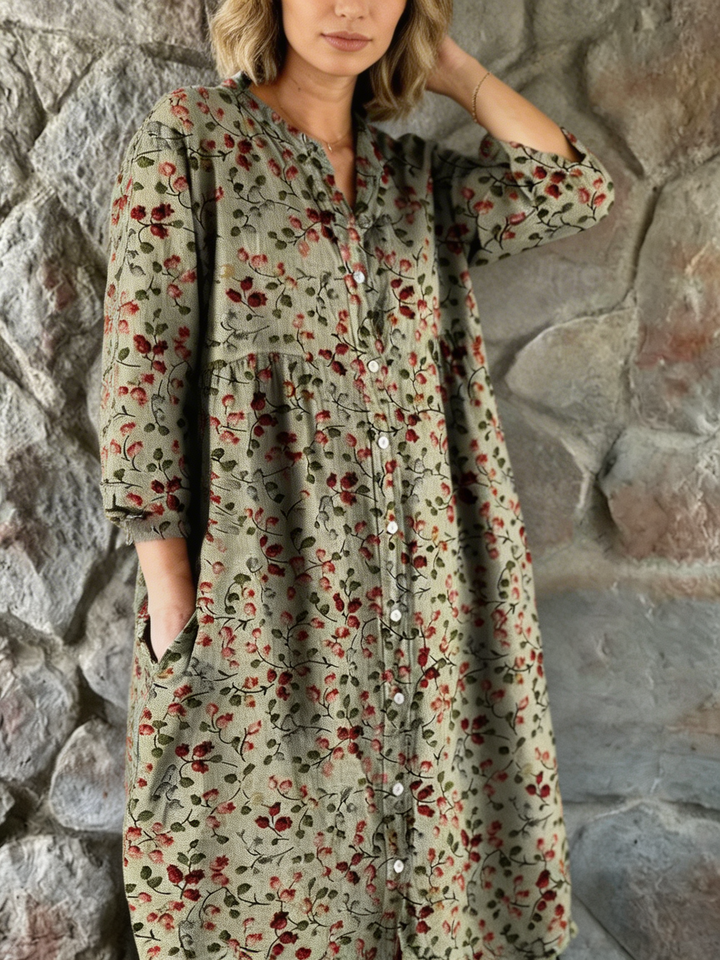 Rosa | Vestido Camisero Floral