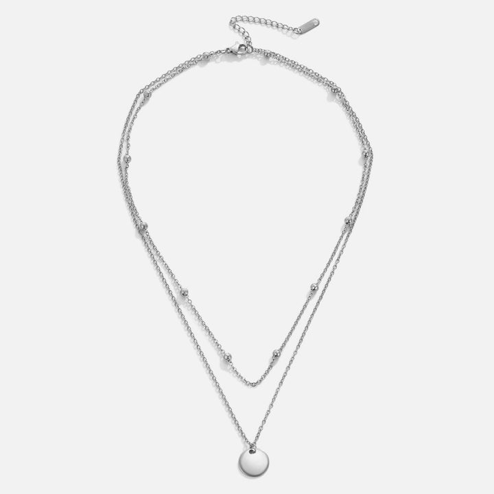 Collar de capas de plata