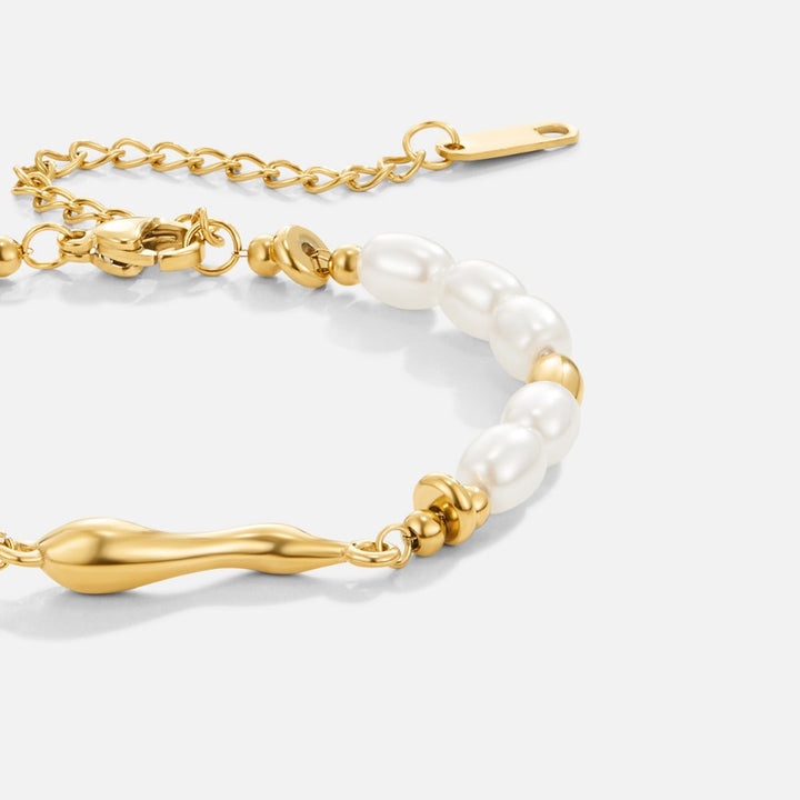 Pulsera de perlas de agua dulce Lov