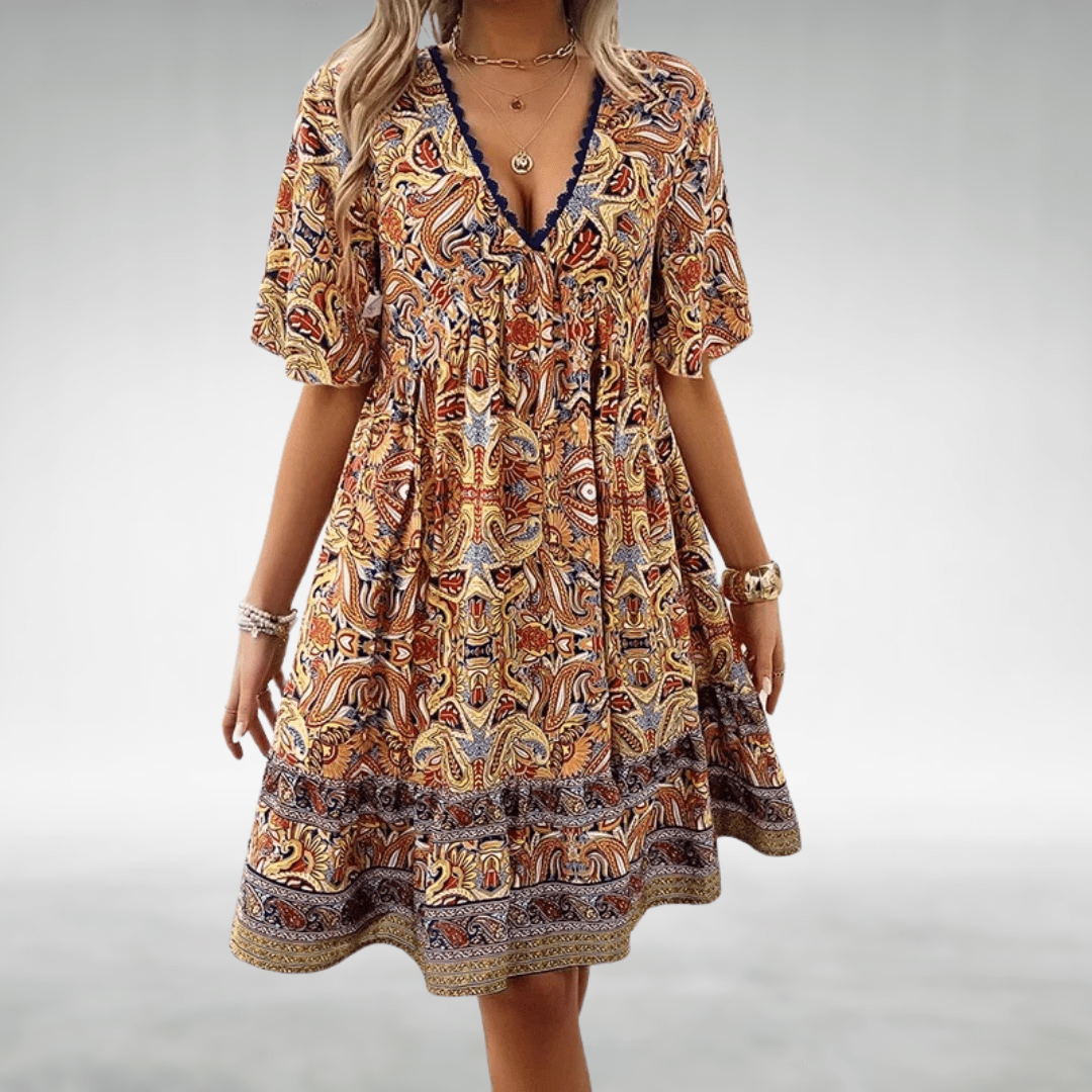 Marielle | Vestido Boho de Corte A