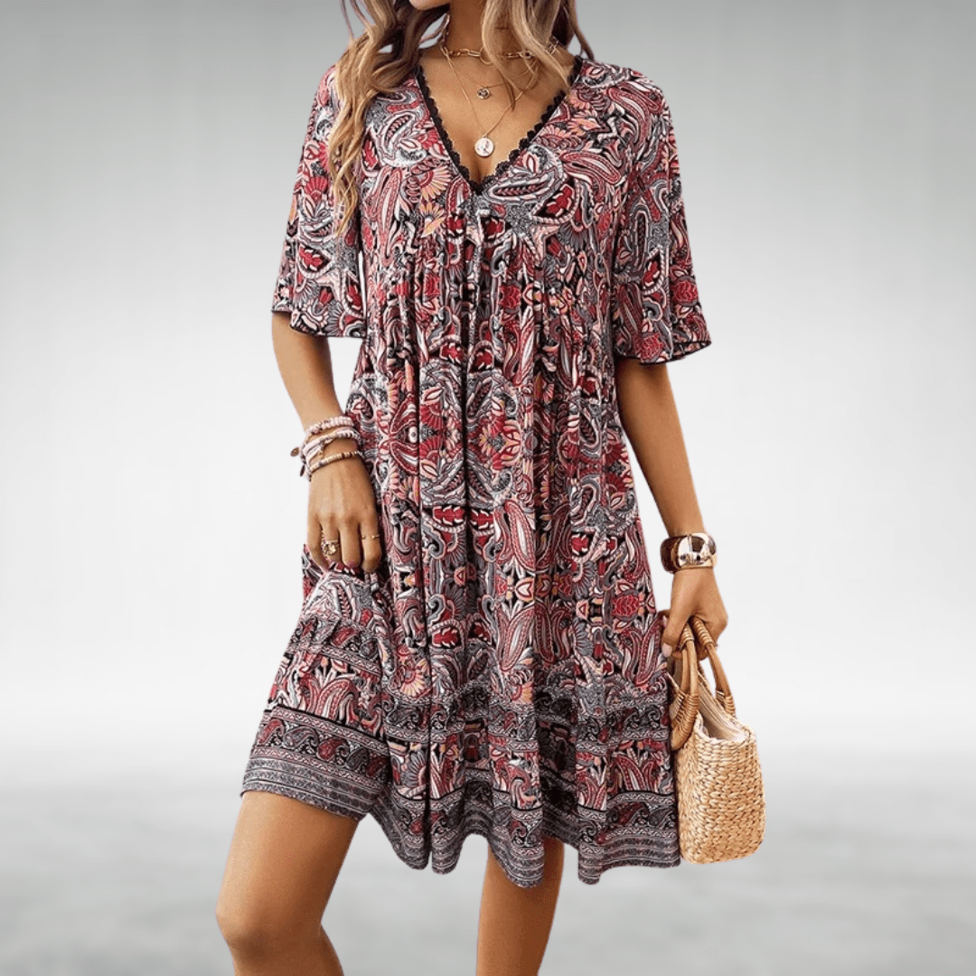 Marielle | Vestido Boho de Corte A